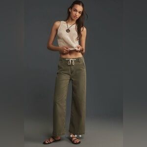 PAIGE high rise Carly Cropped Wide-Leg